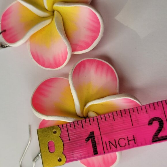 Colorful Floral Earrings Light Flower Earrings - Picture 4 of 7